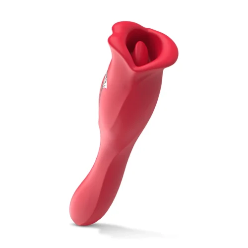 Teazers – Vibromasseur avec stimulateur clitoridien lécheur – Rouge