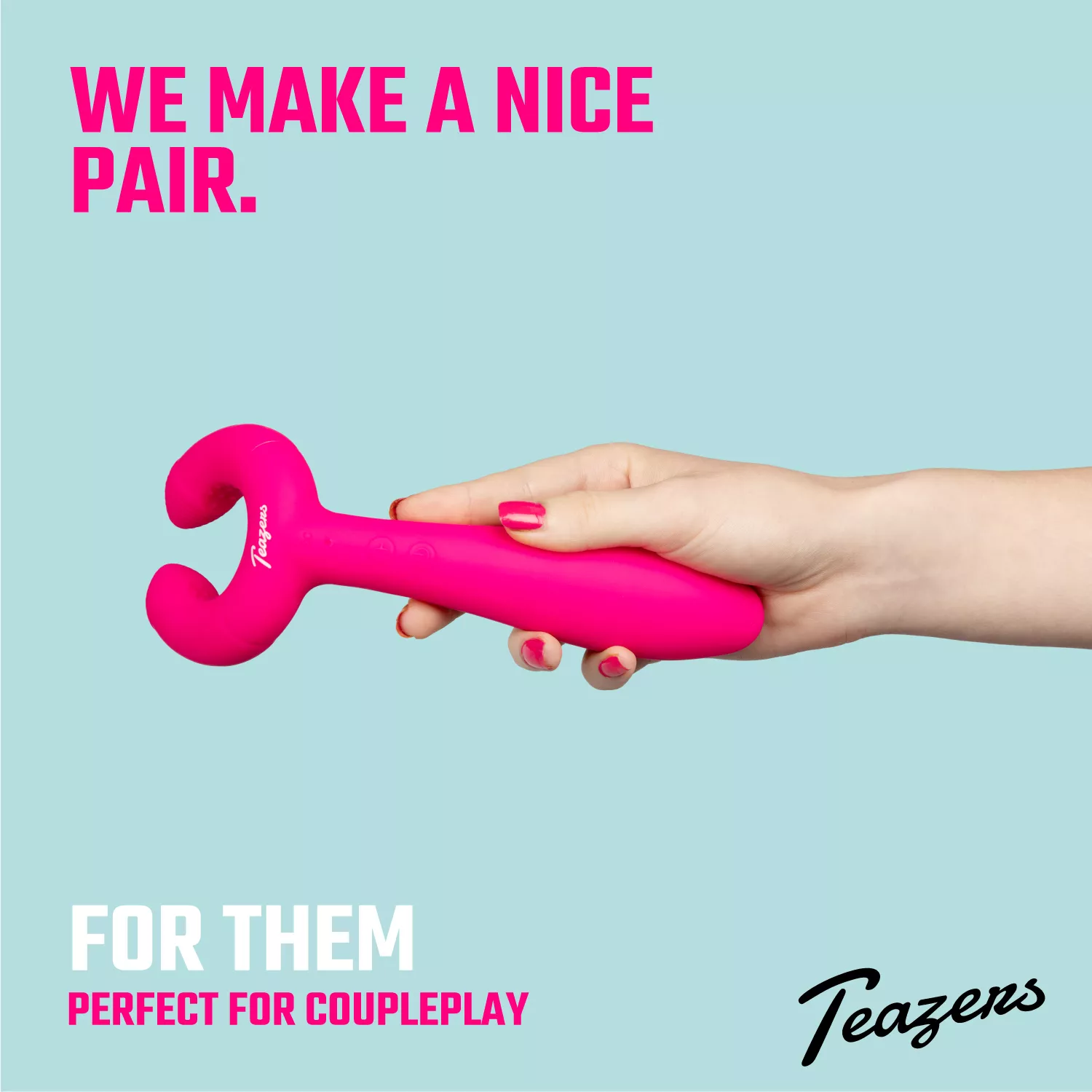 Teazers Pair Vibrator | Stimulateur Couple Rechargeable IPX7 – Image 21