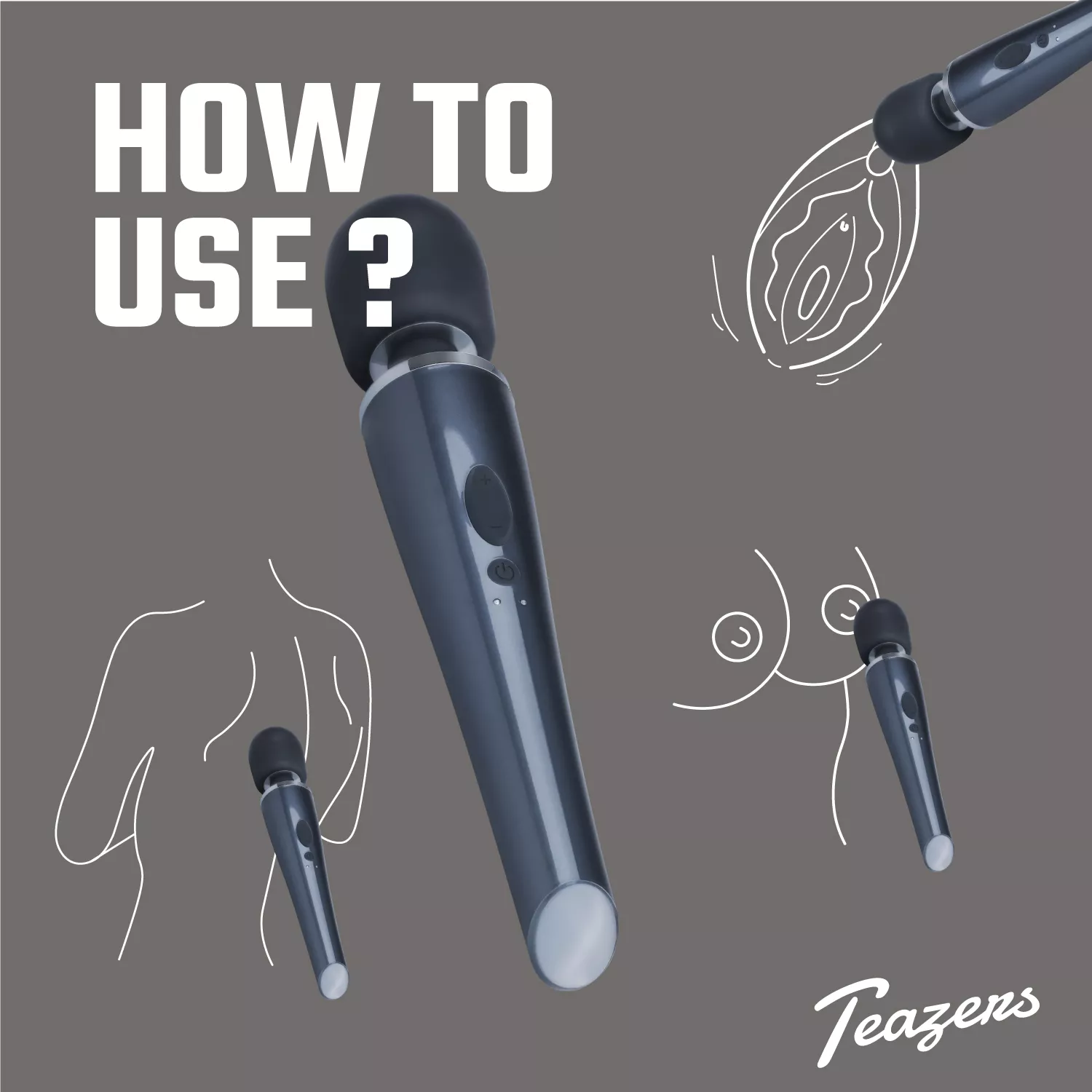 Teazers Pair Vibrator | Stimulateur Couple Rechargeable IPX7 – Image 18