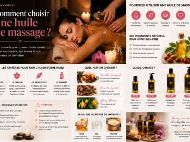 Comment choisir une huile de massage ? Guide complet